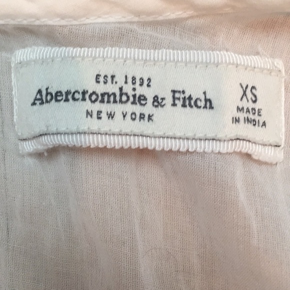 Abercrombie White Flowy Shirt - Picture 3 of 3
